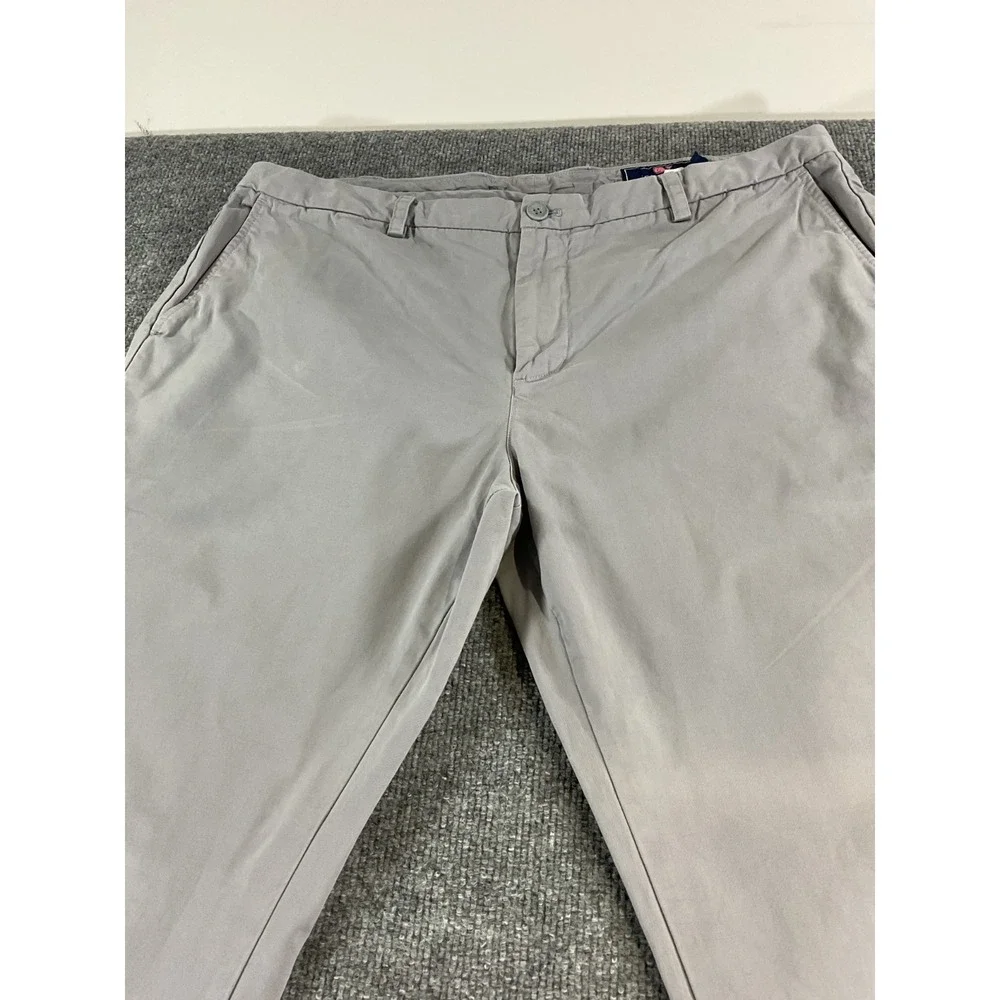 Vineyard Vines Men's 40x30 Gray Chino Pants Classic Fit Casual Preppy Golf Stret